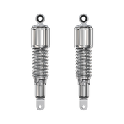 Universal motorcycle all chrome w short upper shroud shock absorber set