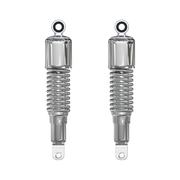 Universal motorcycle all chrome w short upper shroud shock absorber set