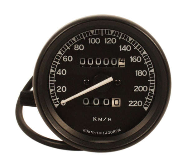 Universal motorcycle vintage style speedometer (KPH)