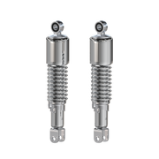 Universal motorcycle all chrome w short upper shroud shock absorber set