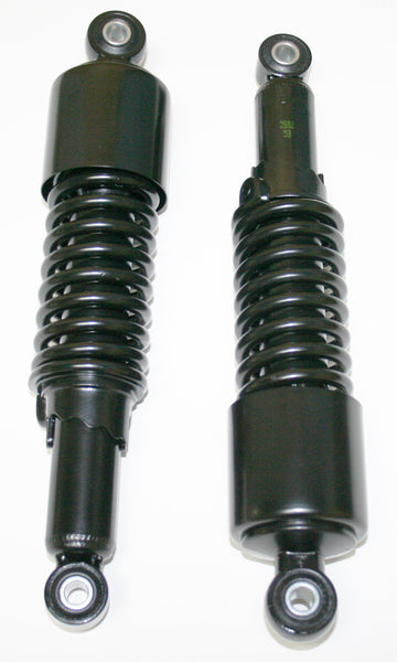 Universal motorcycle all black w short upper shroud shock absorber set