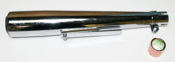 Universal motorcycle chrome straight XS style universal muffler