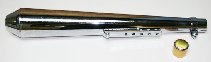 Universal motorcycle chrome megaphone style universal muffler