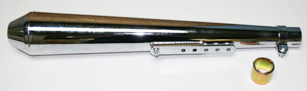 Universal motorcycle chrome megaphone style universal muffler