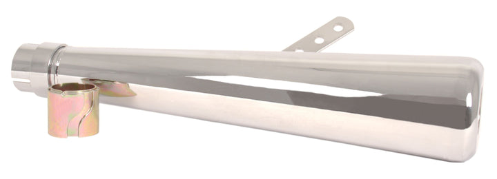Universal motorcycle chrome oval megaphone style universal muffler