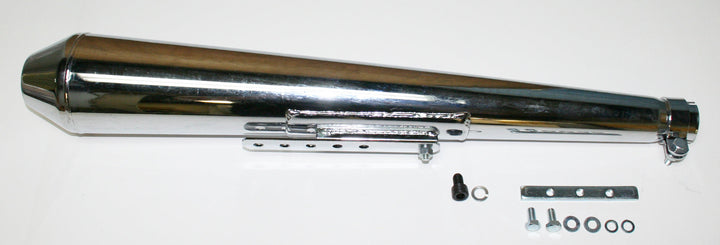 Universal motorcycle chrome megaphone style universal muffler
