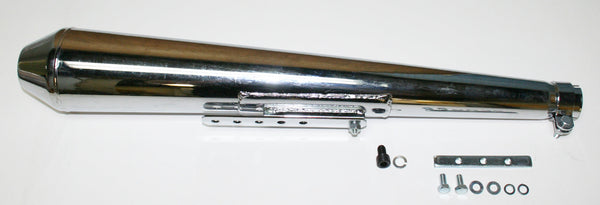 Universal motorcycle chrome megaphone style universal muffler