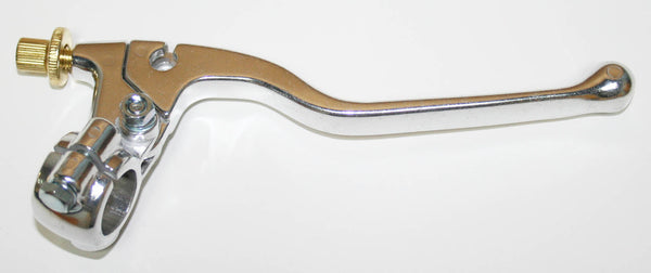 Universal motorcycle silver alloy clutch lever assembly