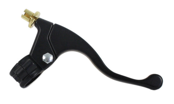 Universal motorcycle black shorty brake lever assembly