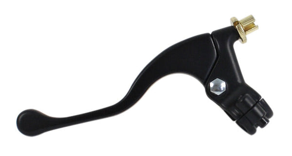 Universal motorcycle black shorty clutch lever assembly