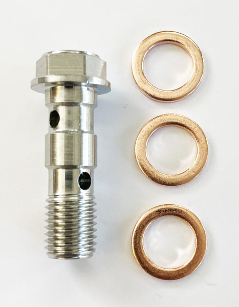 Universal motorcycle standard double banjo bolt