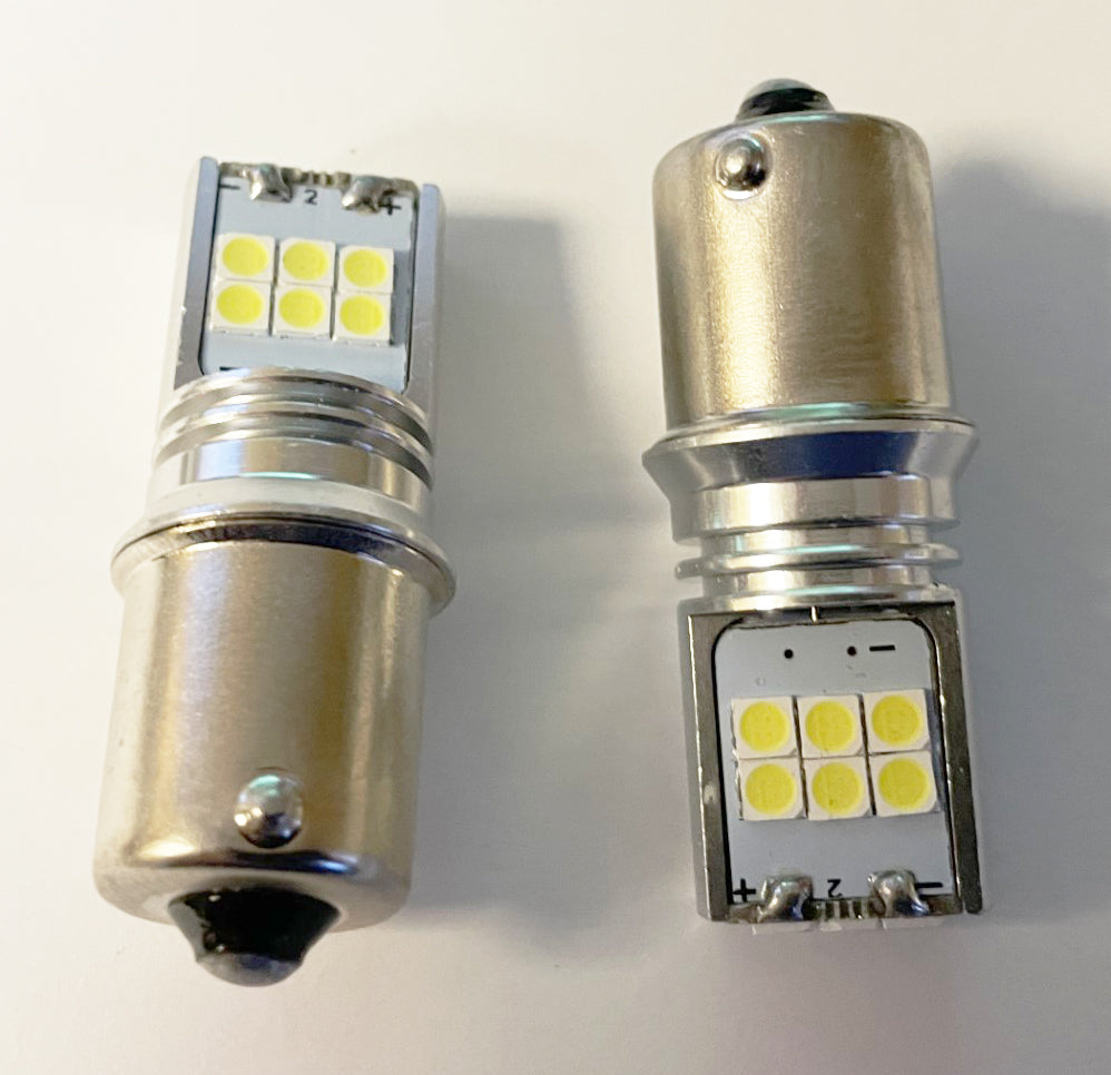 1156 White LED Turn Signal Bulb Set/2