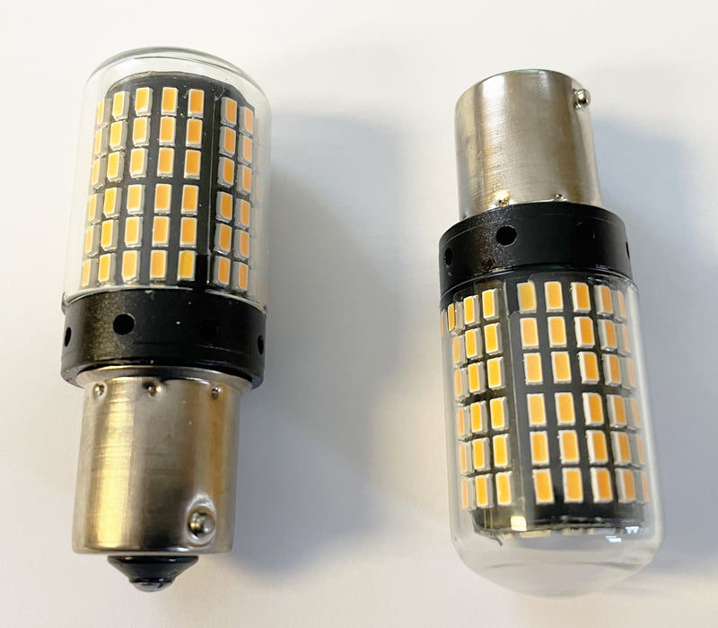 1156 Amber LED Turn Signal Bulb Set/2