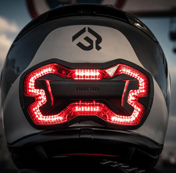 Universal motorcycle brake free LED helmet brake light (as seen on shark tank)
