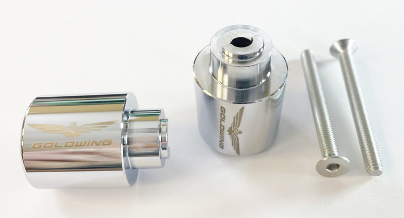 Handlebar End Cap Set w Goldwing Logo - Goldwingparts.com