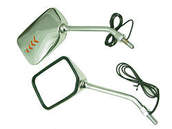Universal motorcycle replacement universal mirror set w built in signals