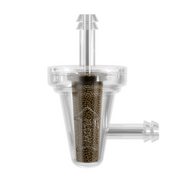 Universal motorcycle 90 degree bronze inline fuel filter