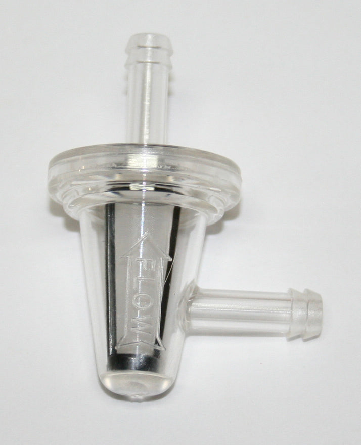 Universal motorcycle 90 degree vinyl inline fuel filter 1/4"