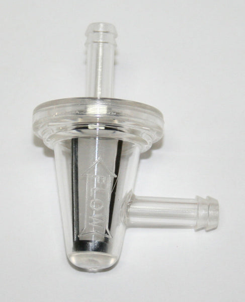 Universal motorcycle 90 degree vinyl inline fuel filter 1/4"