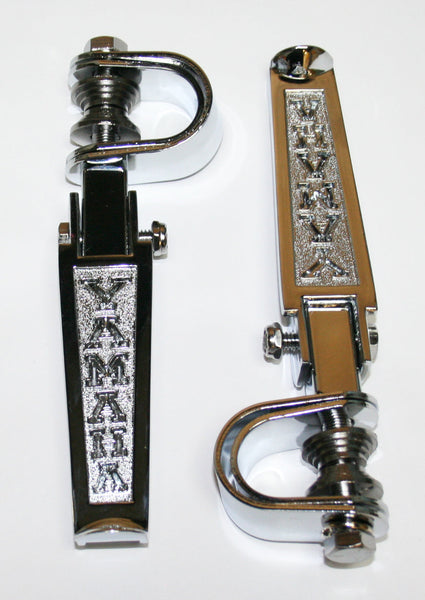 Universal motorcycle custom yamaha chrome crash bar highway footpeg set