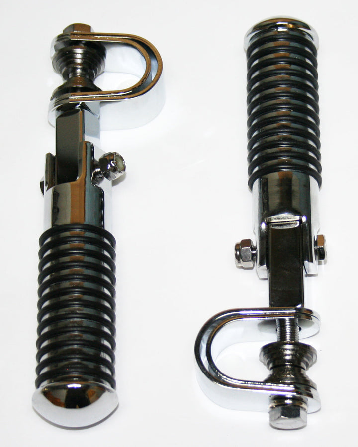 Universal motorcycle custom sundance chrome crash bar highway footpeg set