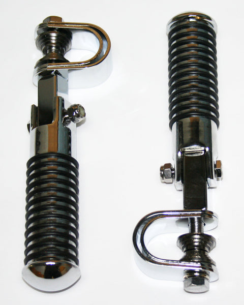 Universal motorcycle custom sundance chrome crash bar highway footpeg set