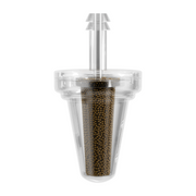 Universal motorcycle 90 degree bronze inline fuel filter