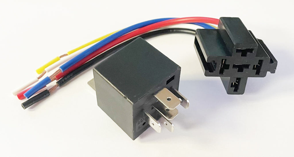 Relay with Base ~ 5 Pin ~ 12v 40Amp. - Goldwingparts.com