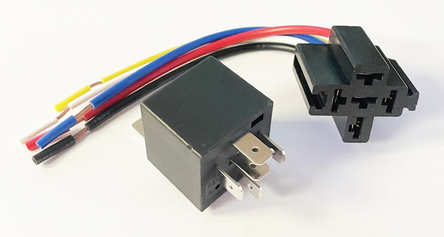5 Pin CHANGEOVER RELAY 12v 40A with Fixed Bracket 5 Pin CHANGEOVER RELAY 12v 40A with Fixed Bracket