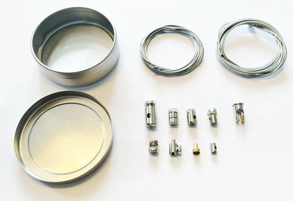 Universal motorcycle emergency cable repair kit