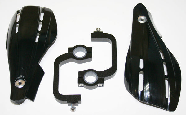 Universal motorcycle black hand guard set