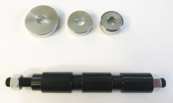 Universal motorcycle swing arm rising rate linkage bearing install tool