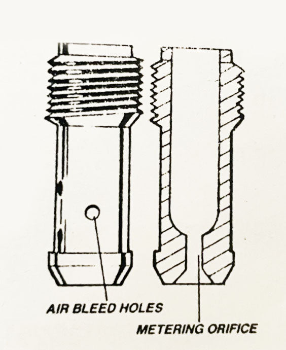 Universal motorcycle Mikuni BS30 96 style pilot jet - size 52.5