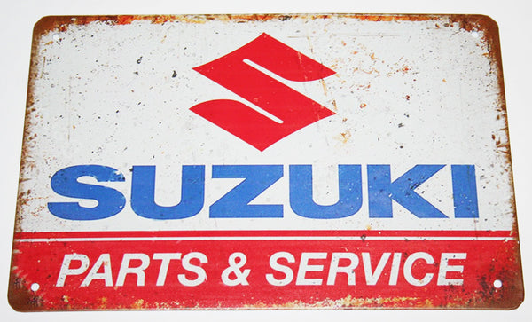 Universal motorcycle suzuki logo tin sign