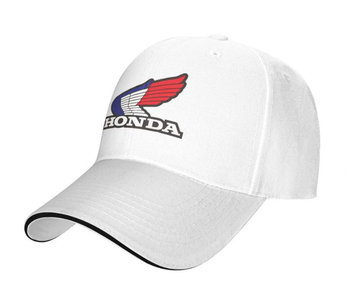 Universal motorcycle white Honda logo hat