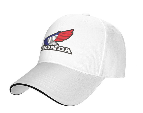 Universal motorcycle white Honda logo hat