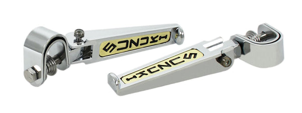 Universal motorcycle gold inlay foot pegs