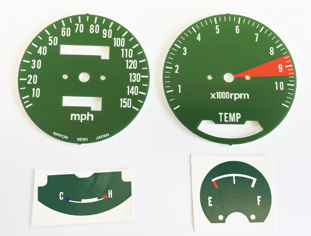 GL1000 K0 Speedometer & Tachometer Face Plate Set ~ MPH - Goldwingparts.com
