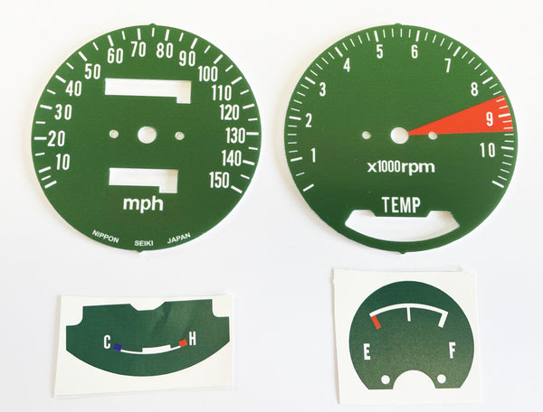 Honda GL1000 K0 speedometer & tachometer face plate set