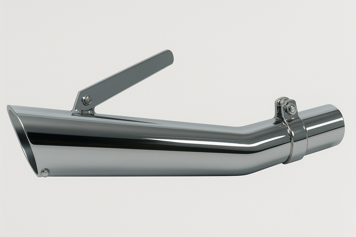Universal motorcycle chrome upswept slash cut megaphone universal muffler