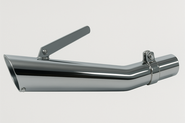 Universal motorcycle chrome upswept slash cut megaphone universal muffler