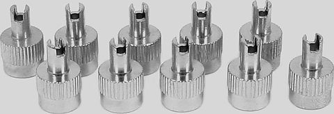 Universal motorcycle tire valve stem caps pack of 10