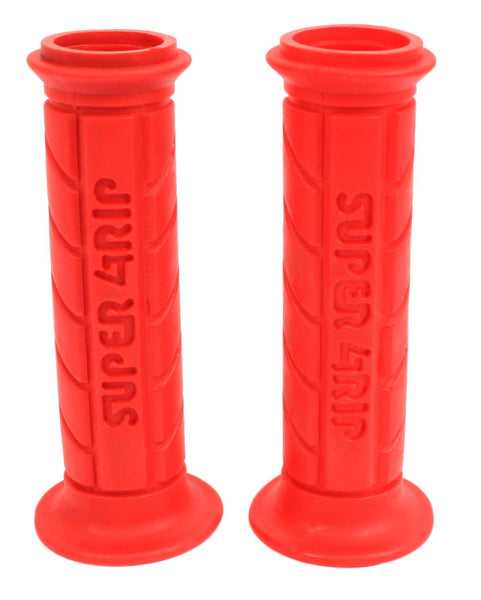 Universal motorcycle red superbike style 7/8" grip set