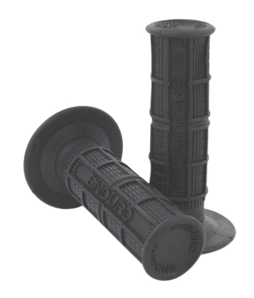 Universal motorcycle black motocross style 7/8" grip set