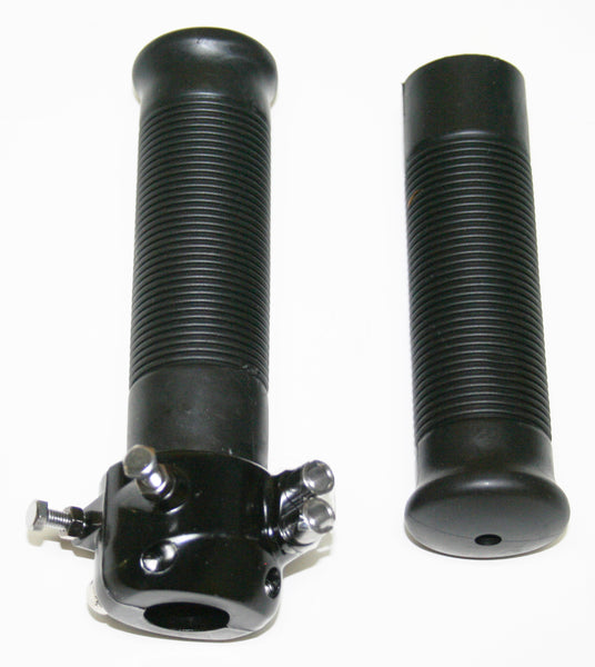 Universal motorcycle black dual pull cable throttle assembly 7/8"