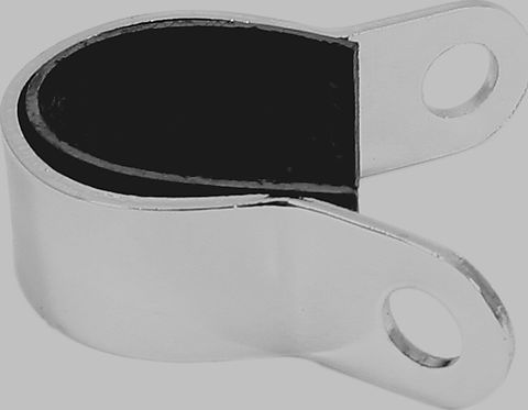 Universal motorcycle chrome speedo/tach mounting clamp
