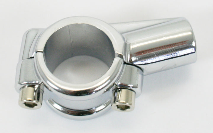 Universal motorcycle 7/8" chrome speedo/tach/mirror mounting clamp