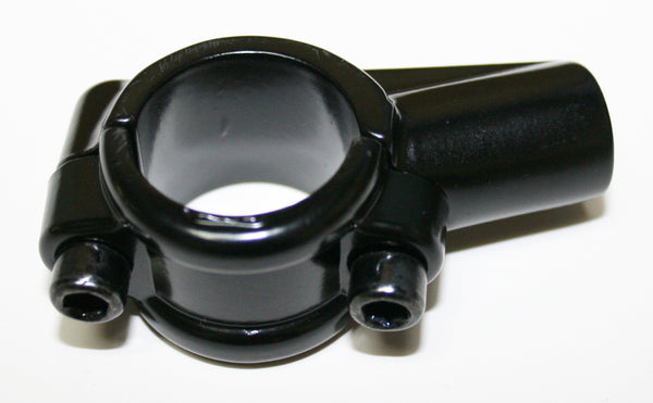 Universal motorcycle 7/8" black speedo/tach/mirror mounting clamp