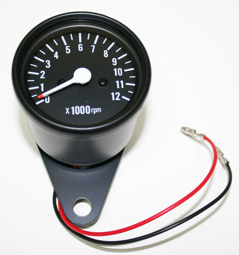 Mini Custom Tachometer ~ All Black - Goldwingparts.com