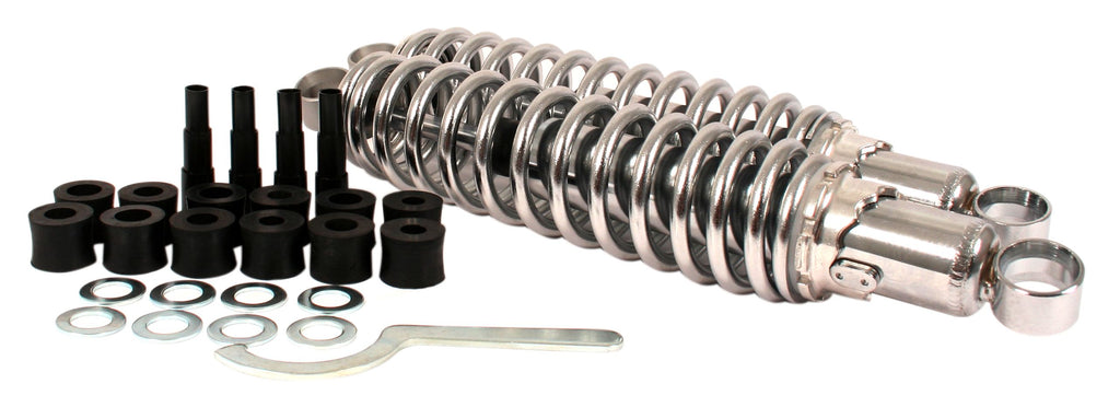 Custom Shock Absorber Set 325mm ~ Chrome Springs Chrome Body - Goldwingparts.com